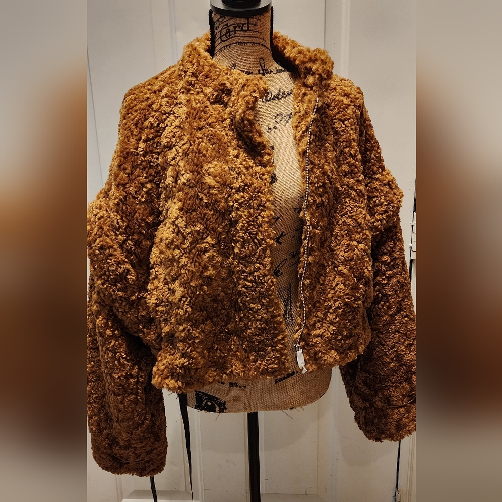 BooHoo Faux Fur Cropped jacket